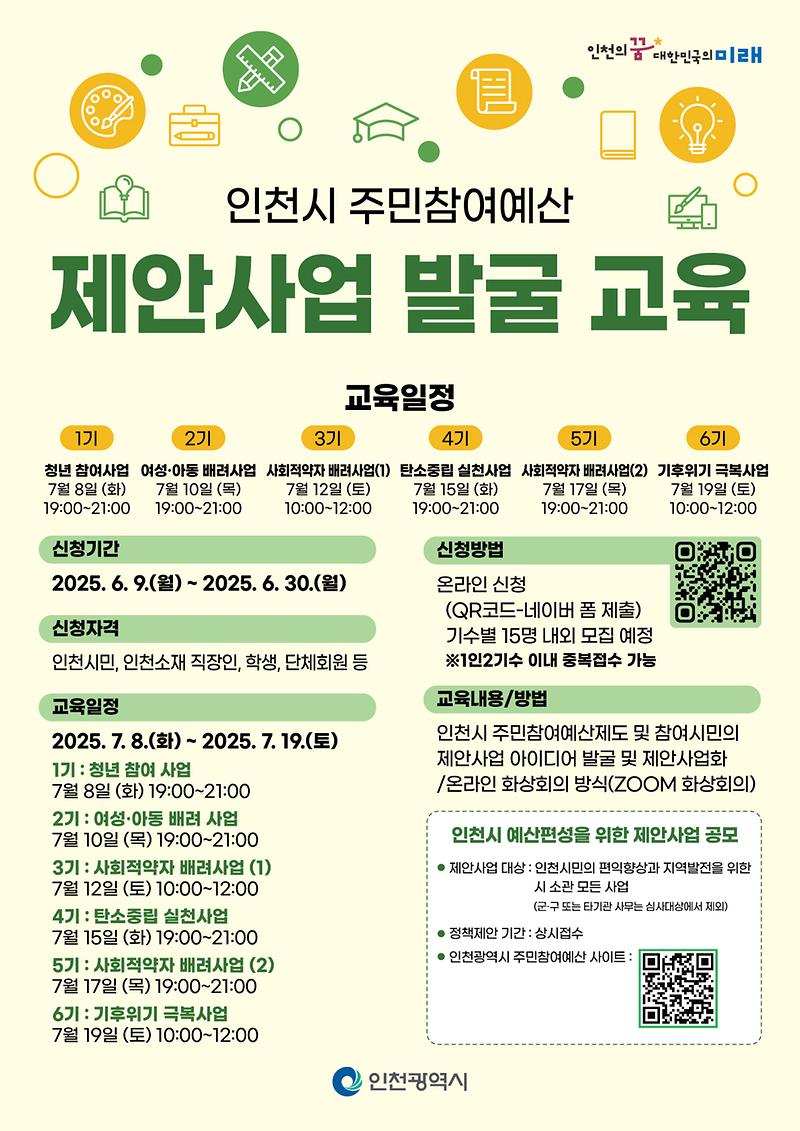 인천시주민참여예산제안사업발굴교육.jpg 이미지