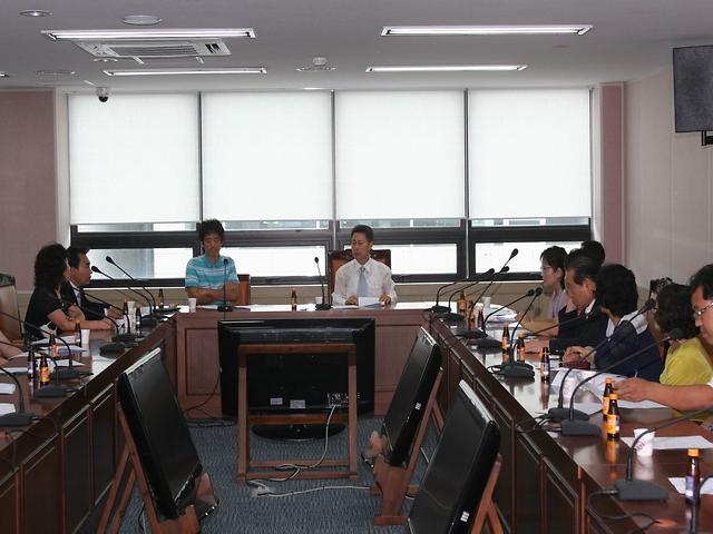 송영우 부의장 주민과의 간담회(09.9.7.) 사진