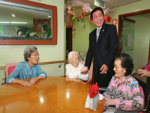추석맞이 검단, 백석지역 사회복지시설 방문(09.9.29.) 사진