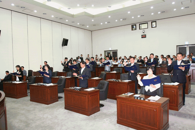 제6대 서구의회 개원식 및 서구 발전협의회 AG 주경기장 건설 결의대회 사진