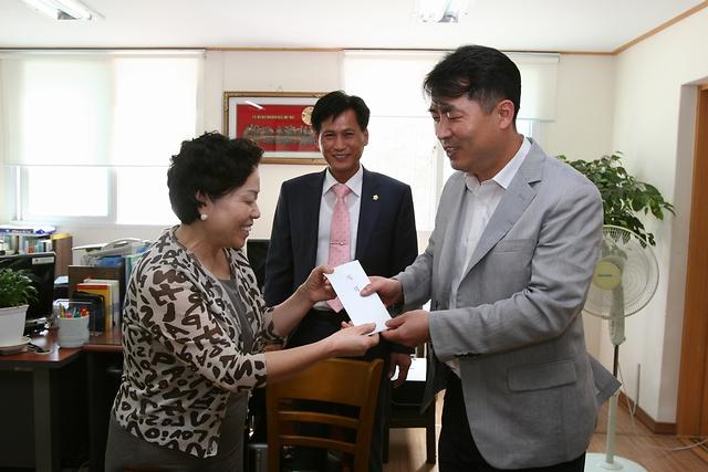 추석맞이 낙원요양원 위문 사진