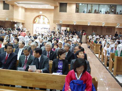 마전동 성당 새성전 입당미사 사진