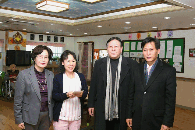 복지시설 위문 방문 사진