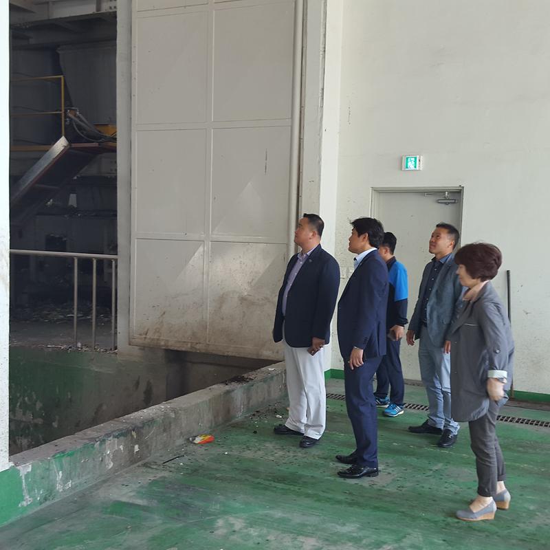 폐기물 처리시설 비교시찰 사진