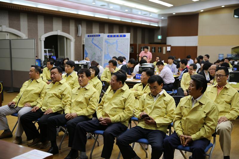 을지훈련상황보고 사진