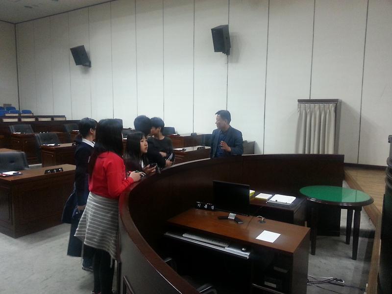 은지초등학생 의회 견학 방문 사진