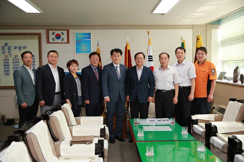 의장단ㆍ상임위원장단 관내 유관기관 방문 사진