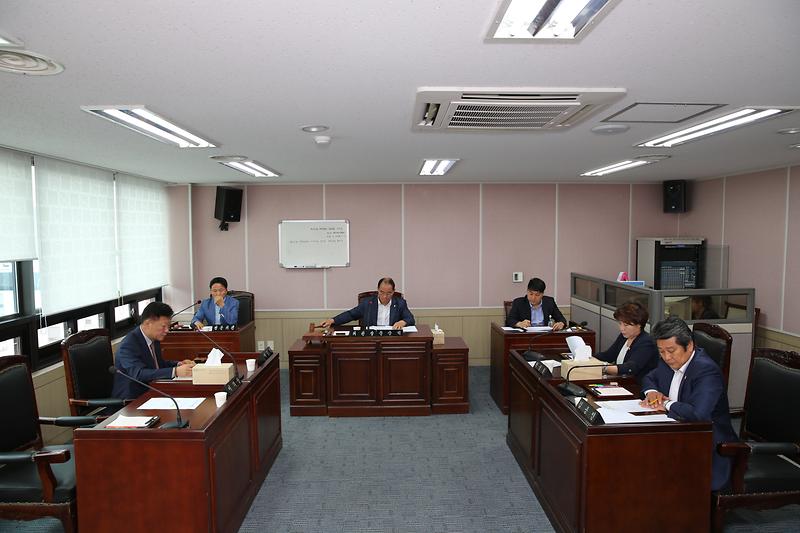 제211회 서구의회 임시회 의사일정 협의를 위한 운영위원회 사진