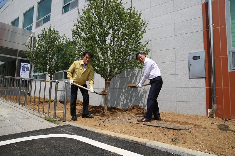 서구 보훈회관 개관 기념식수 사진