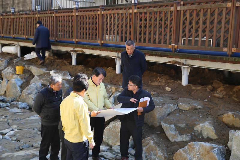 나진포천 정비사업 현장방문 사진