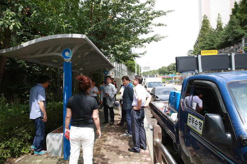 불로동 대림e-편한세상 아파트 버스정류장 민원 현장 이미지