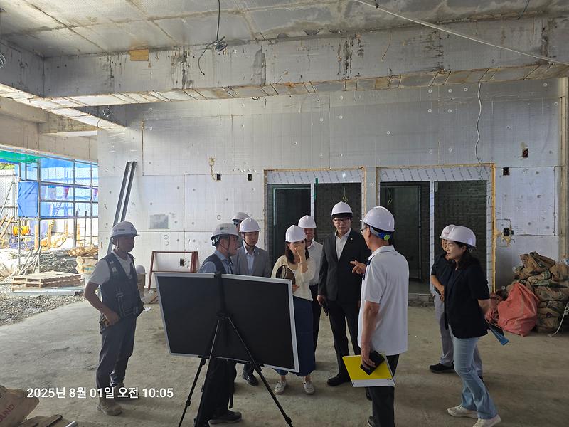 인천 서구의회 송승환 의장, 마전동 행정복지센터 신축공사 현장 점검 사진