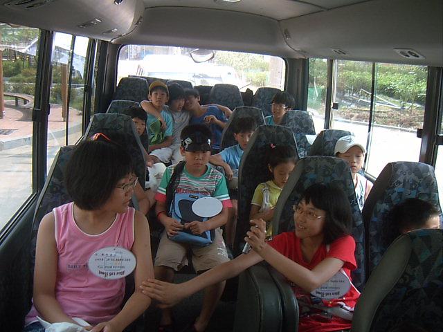 매립지 견학(차안에서) 사진