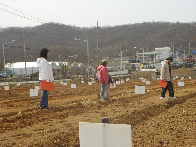 웰빙농장 ''남새밭''가꾸기 현장확인 사진