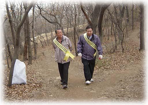 자치센터 검바위 산악회 사진