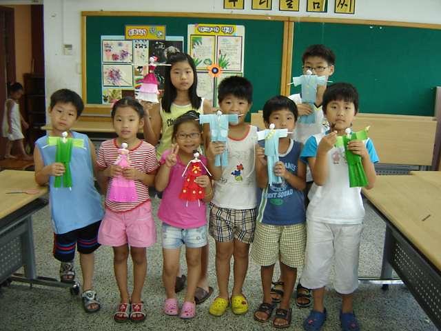 8월 여름방학 특강-주름지공예 사진