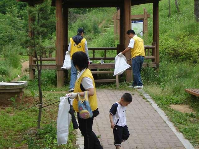 주민자치위원회 호봉산 환경정비 실시 사진