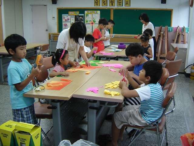 8월 여름방학 특강-주름지공예 사진