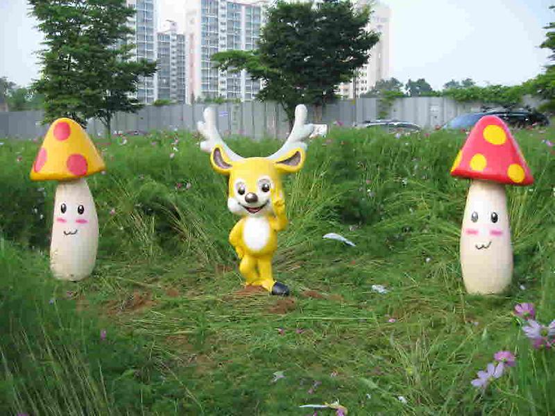아름다운 꽃밭 서동이 설치 사진