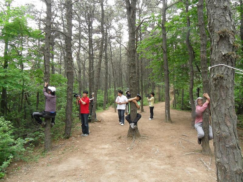 주민자치 산악회 티브로드 인천방송 촬영 사진