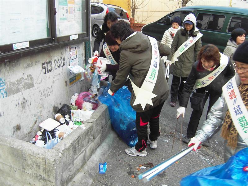기초질서지키기 캠페인 및 환경정비 사진