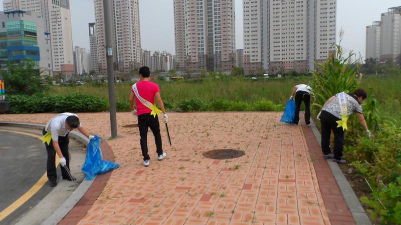 2014년 8월 주민자치센터 봉사대 봉사활동 사진