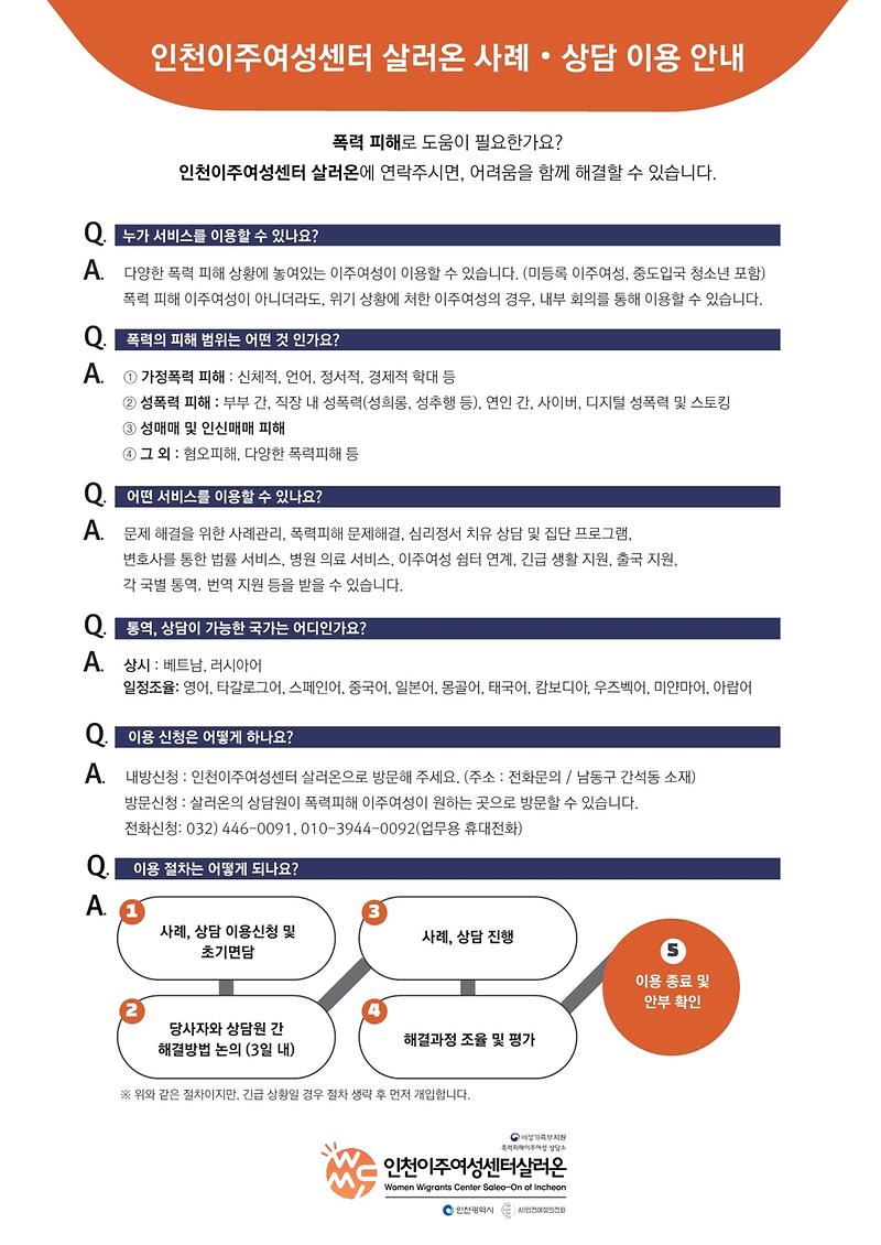 인천이주여성센터_살러온.사례상담이용안내.jpg 이미지