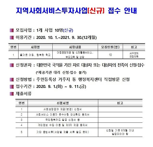 지역사회서비스투자사업_접수안내(신규).jpg 이미지