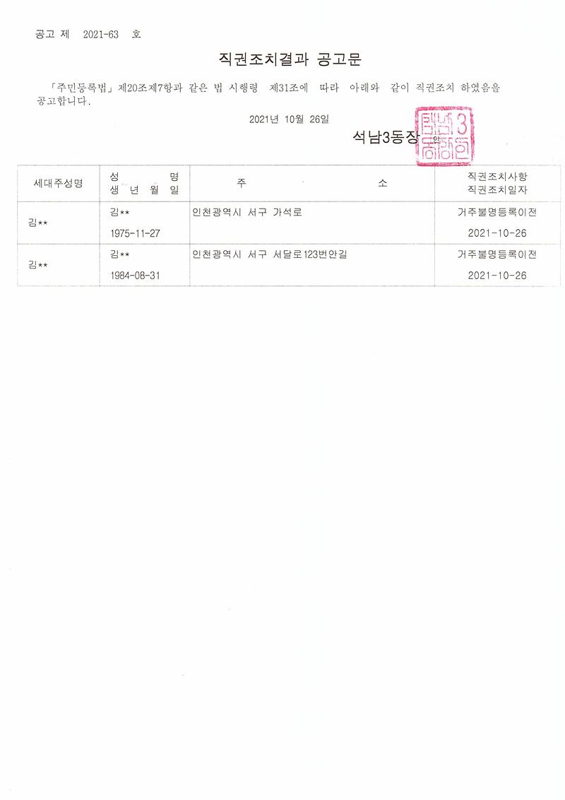 거주불명자_관리주소_직권조치결과_공고문(20211026).jpg 이미지