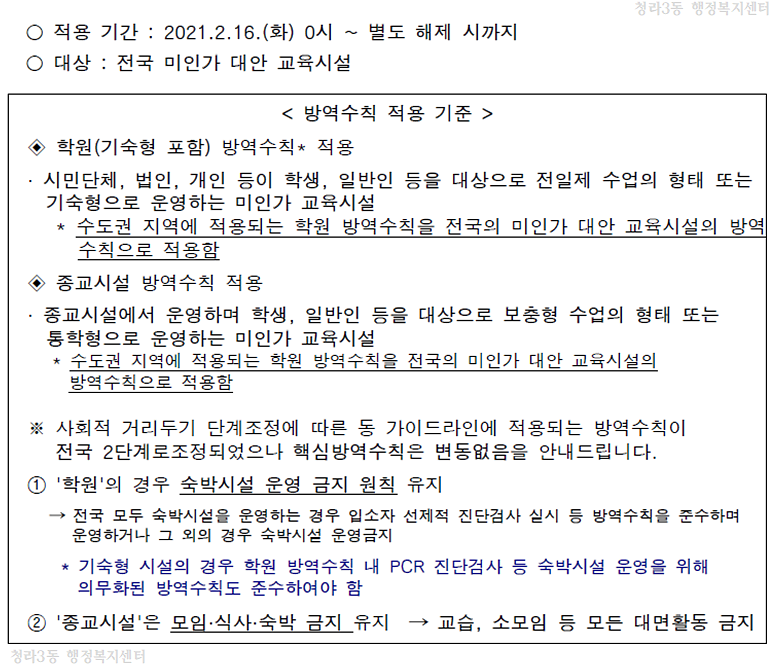 미인가_대안_교육시설_방역수칙_가이드라인.png 이미지