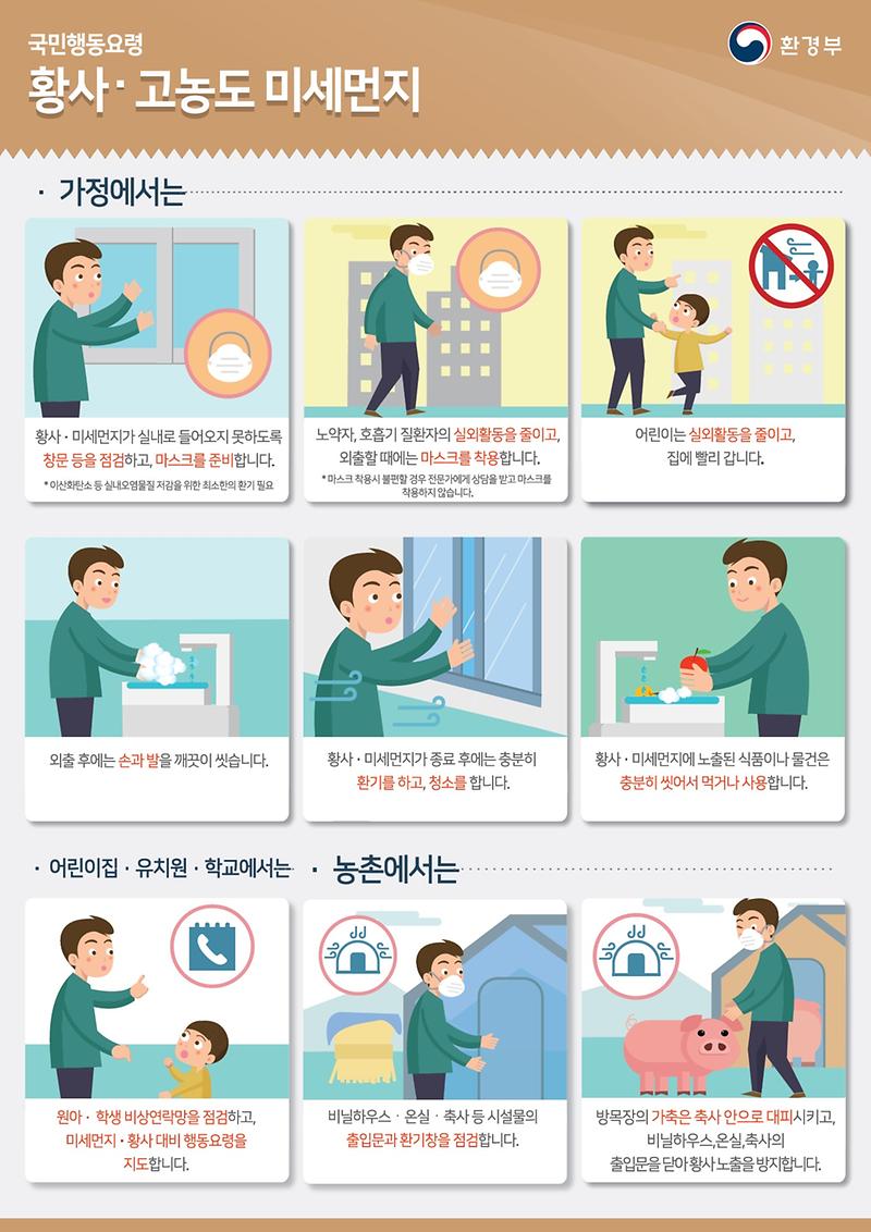 황사·고농도_미세먼지_국민행동요령.jpg 이미지