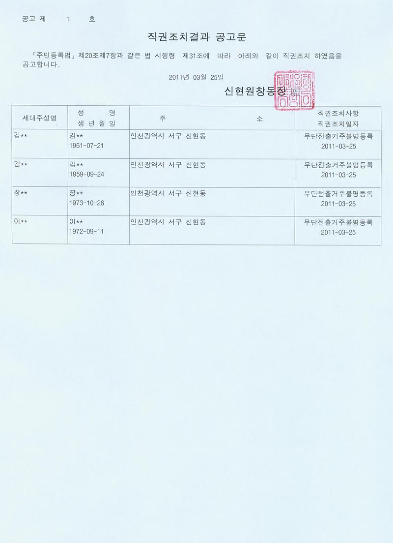 2011일제정리직권조치결과공고문002.jpg 이미지