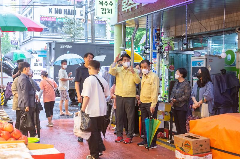 20220905 정서진 중앙시장 태풍 대비 현장 점검 사진
