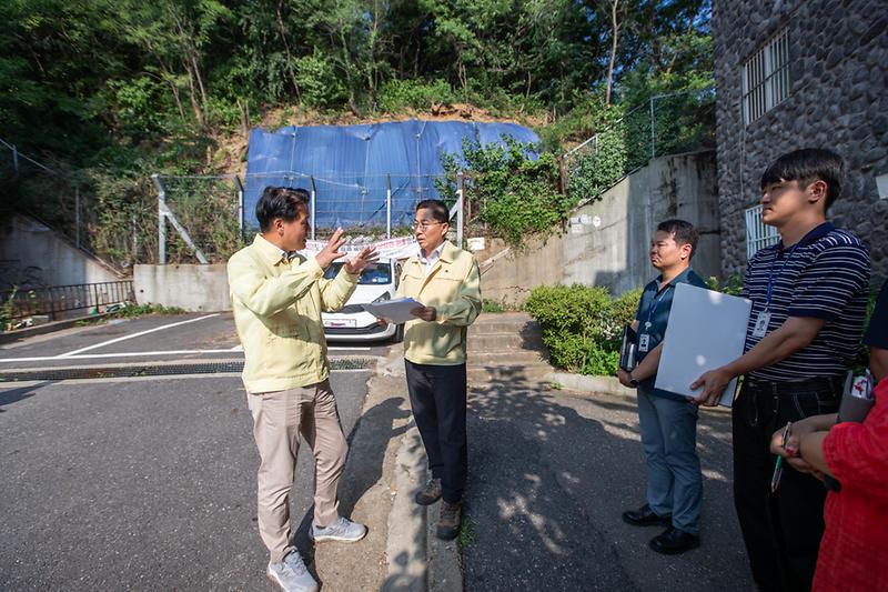 20230728 문성하이츠 여름철 집중호우 대비 현장 점검 사진