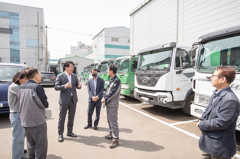 20240419 삼우산업 생활폐기물업체 격려 방문 사진
