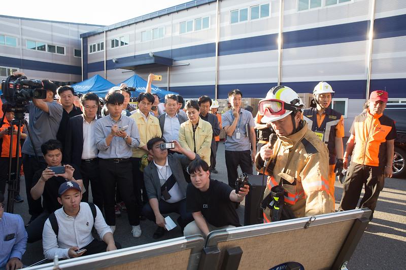 20180907 석남동 화재현장 긴급출동 상황파악_서구관내_안전총괄실 사진