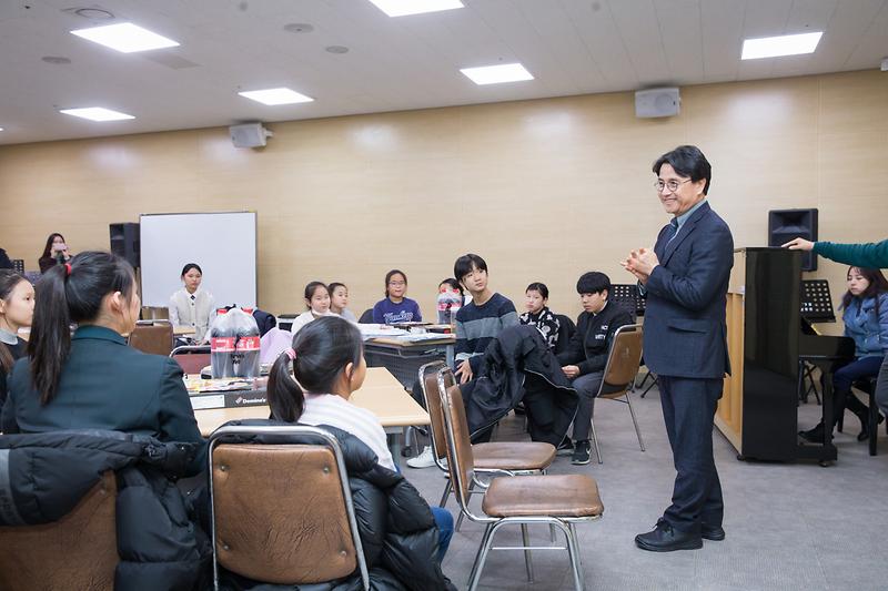 20181220 서구립소년소녀합창단 연습현장 격려방문 사진