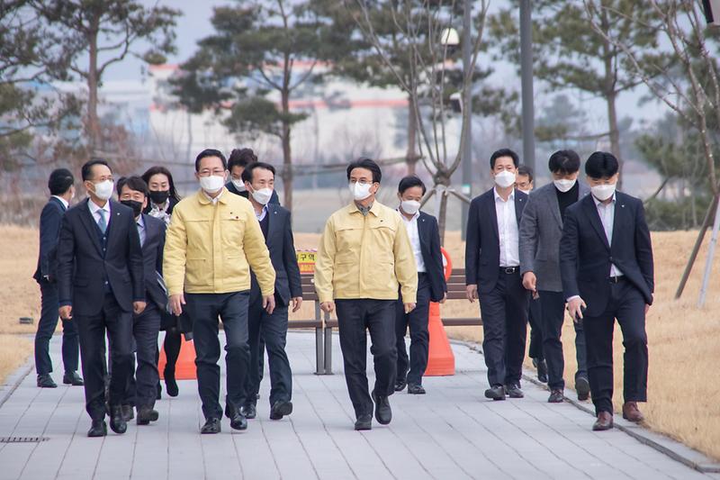 20201223 하나금융 생활치료센터 현장방문 사진