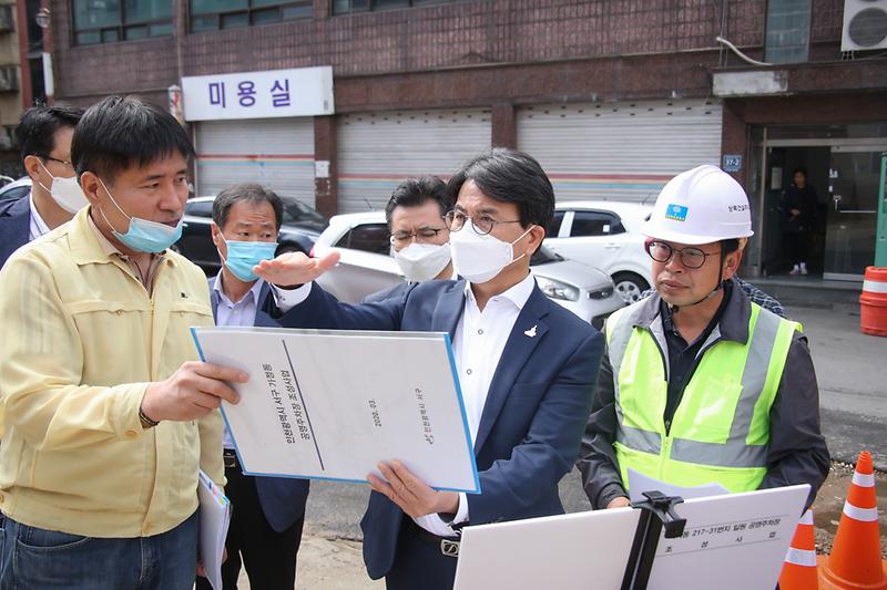 20200520 가좌동 공영주차장 확대 및 신규타워 설치 현장방문 사진