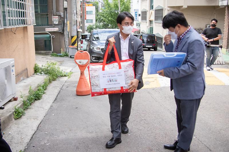 20200715 푸드 아트 테라피 꾸러미 가정 전달 사진