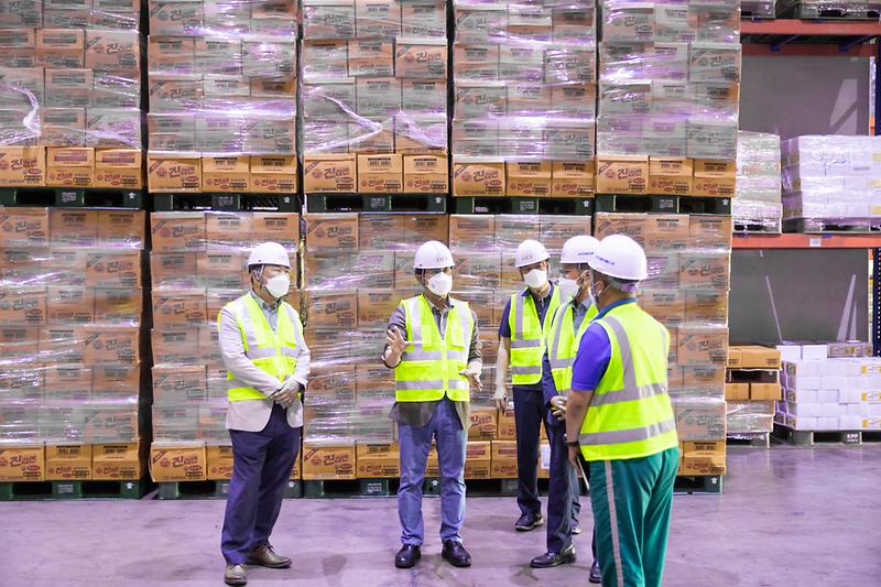 20210612 코로나19 방역관련 오뚜기 물류센터 현장 방문 사진