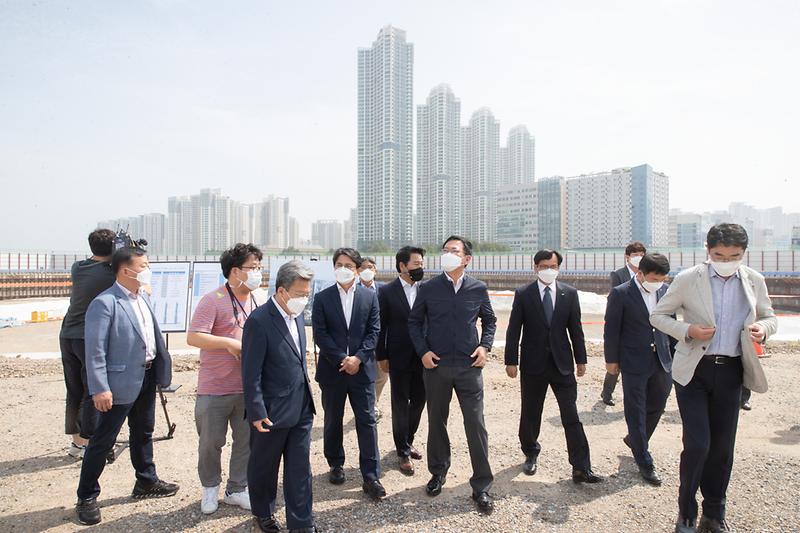 20210614 인천시장 관내 건설 현장 시찰 사진