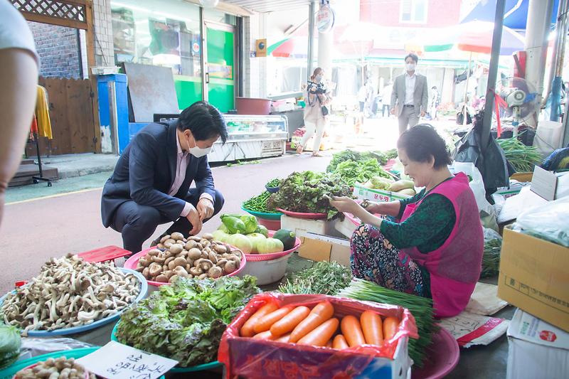 20220907 강남시장 추석맞이 전통시장 방문 사진