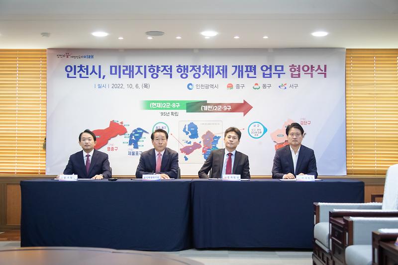 20221006 민선8기 출범 행정체제 개편 협력강화 협약식 사진