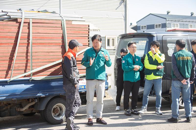 20241020 왕길동 공장 화재 현장 사진