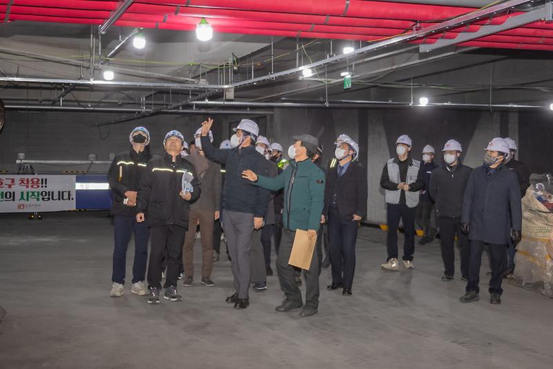 20241230 청라 지하주차장 화재 복구현장 방문 사진