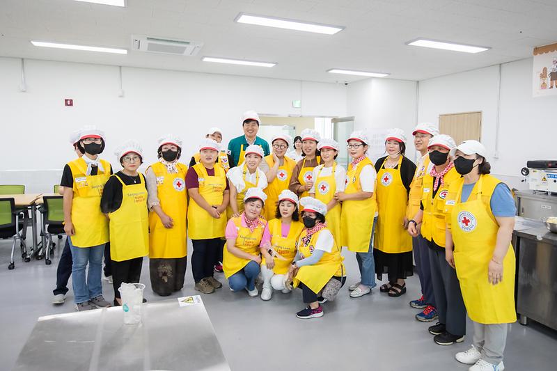 20240814 대한적십자사 대피소 삼계탕 나눔 봉사 사진