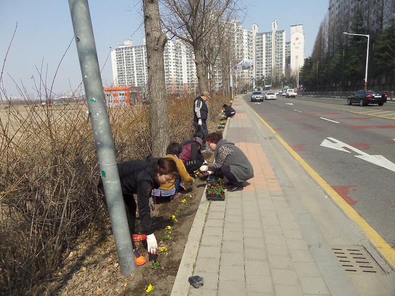 검단2동_새봄맞이_꽃길_조성_초화류_식재_(2).jpg 이미지