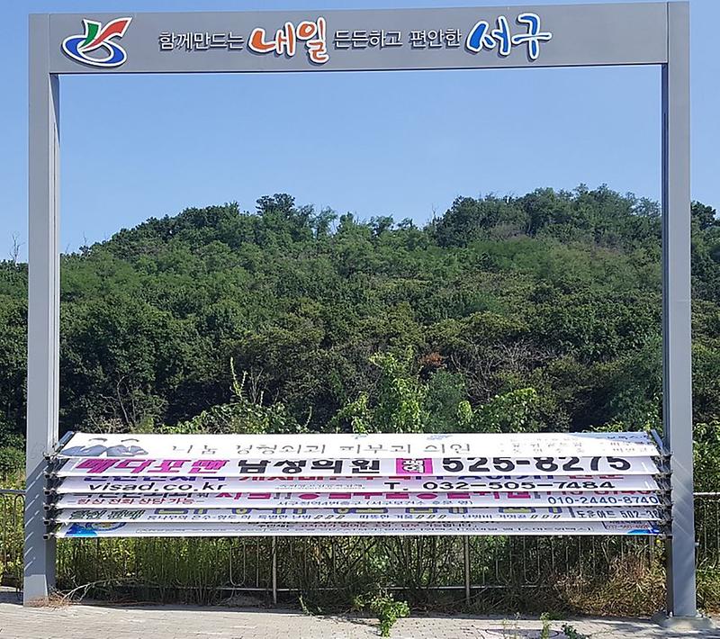 3서구,_태풍_‘솔릭’_대비_현수막_지정_게시대_정비.jpg 이미지