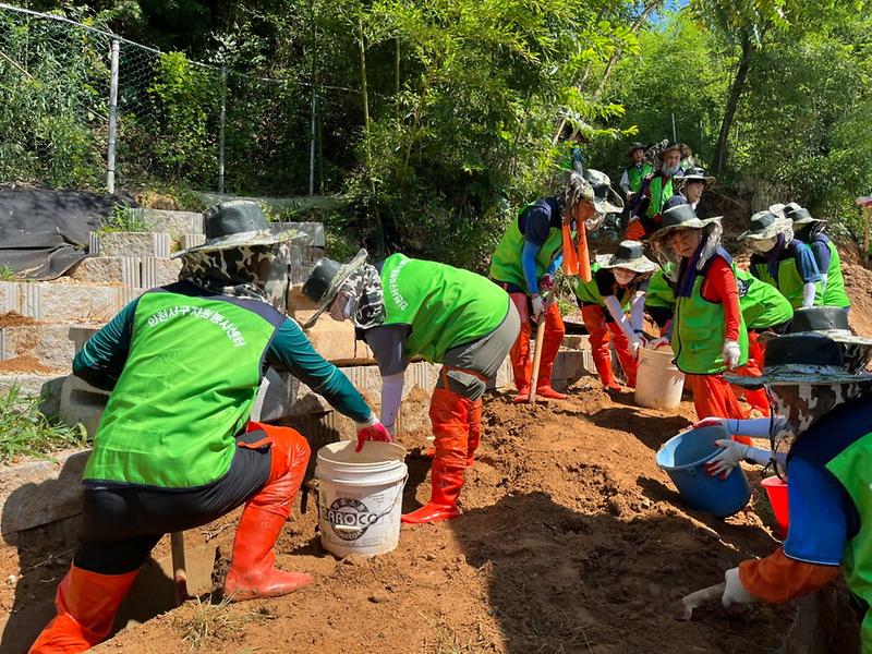 2서구자원봉사센터,_익산_수해복구···봉사자_40명_폭염에도_‘구슬땀’___(2).jpg 이미지